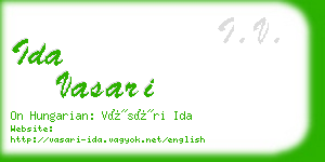 ida vasari business card